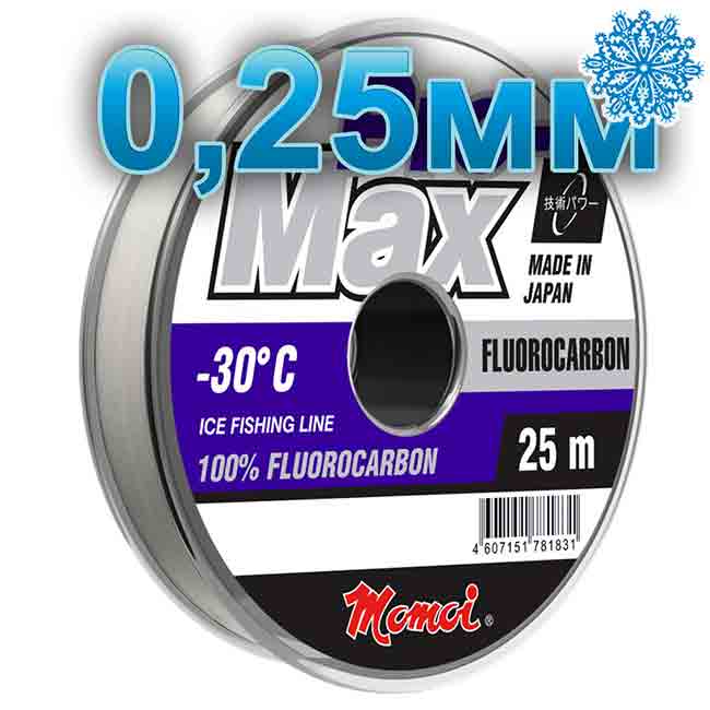 Леска Fluorocarbon, 0,25мм, 6кг 25м