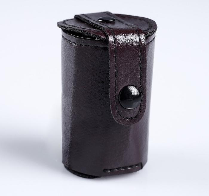 Набор рюмок отделка чехле из экокожи (4шт) 30мл