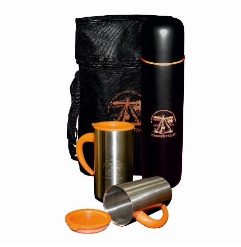 Термос 0.7л + 2 термокружки