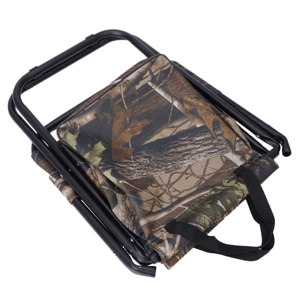 Стульчик рыболова средний со спинкой и сумкой усил.